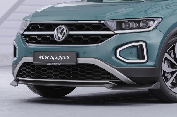 CSR Frontspoiler | Cup-Spoilerlippe mit ABE für VW T-Roc (A1) Facelift CSL766-S strukturiert schwarz matt (keine Lackierung erforderlich)