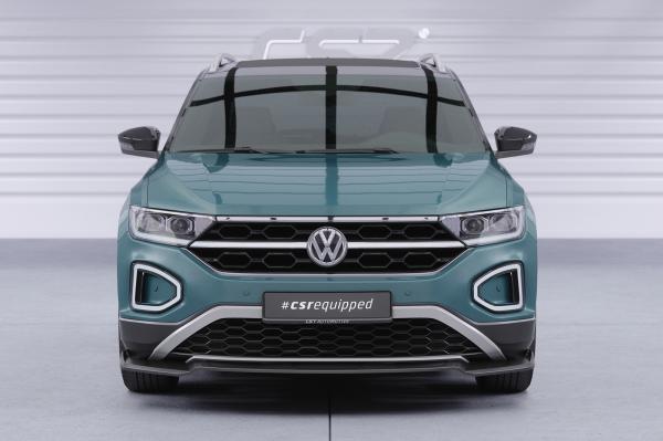 CSR Frontspoiler | Cup-Spoilerlippe mit ABE für VW T-Roc (A1) Facelift CSL766-S strukturiert schwarz matt (keine Lackierung erforderlich)