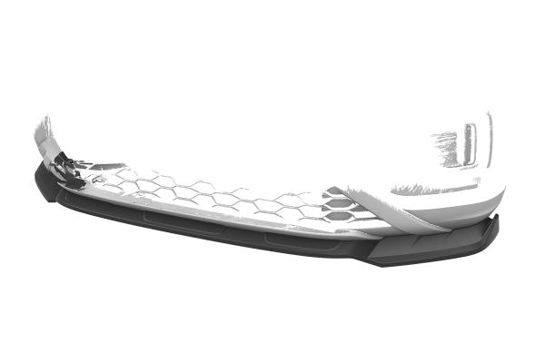 CSR Frontspoiler | Cup-Spoilerlippe mit ABE für VW T-Roc (A1) Facelift CSL766-S strukturiert schwarz matt (keine Lackierung erforderlich)