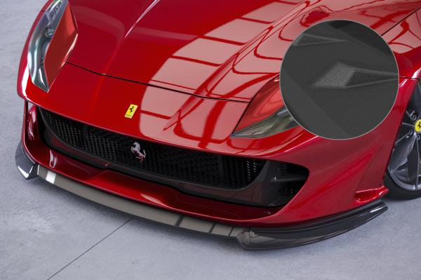 CSR Frontspoiler | Cup-Spoilerlippe mit ABE für Ferrari 812 Superfast / GTS CSL768-S strukturiert schwarz matt (keine Lackierung erforderlich)