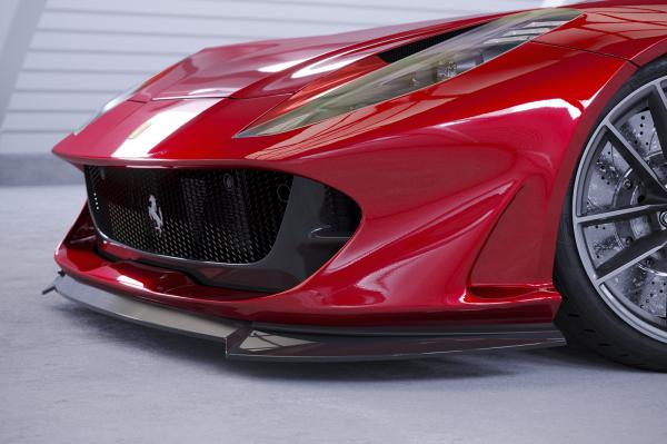 CSR Frontspoiler | Cup-Spoilerlippe mit ABE für Ferrari 812 Superfast / GTS CSL768-C Carbon Look Hochglanz (keine Lackierung erforderlich)