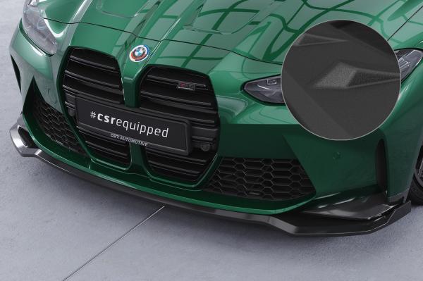 CSR Frontspoiler | Cup-Spoilerlippe mit ABE für BMW M3 (G80/G81) / M4 (G82/G83) CSL769-S strukturiert schwarz matt (keine Lackierung erforderlich)