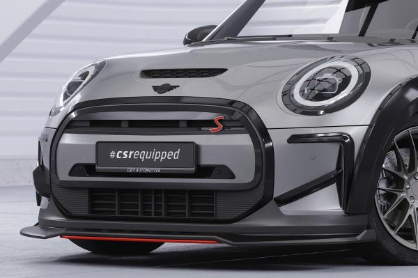 CSR Frontspoiler | Cup-Spoilerlippe mit ABE für Mini F56 Cooper SE CSL775-C Carbon Look Hochglanz (keine Lackierung erforderlich)