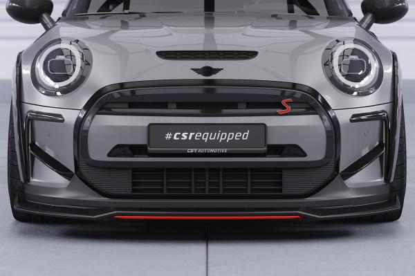 CSR Frontspoiler | Cup-Spoilerlippe mit ABE für Mini F56 Cooper SE CSL775-C Carbon Look Hochglanz (keine Lackierung erforderlich)