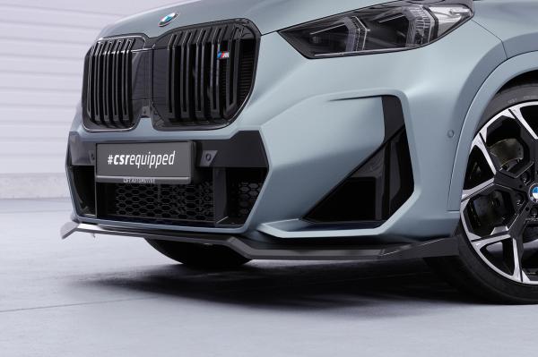 CSR Frontspoiler | Cup-Spoilerlippe mit ABE für BMW X1 U11 M-Paket CSL777-S strukturiert schwarz matt (keine Lackierung erforderlich)