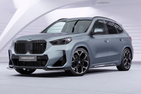 CSR Frontspoiler | Cup-Spoilerlippe mit ABE für BMW X1 U11 M-Paket CSL777-S strukturiert schwarz matt (keine Lackierung erforderlich)
