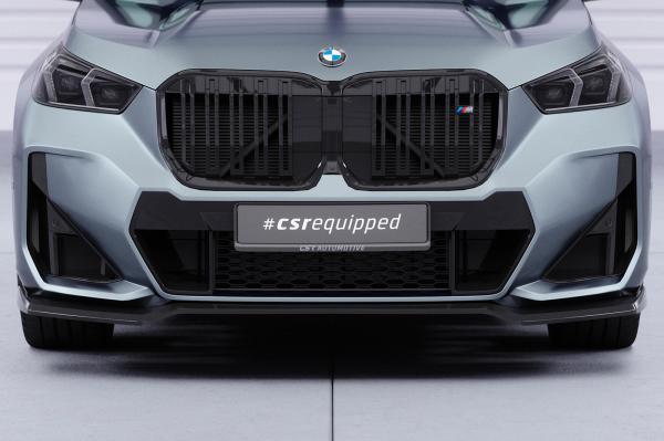 CSR Frontspoiler | Cup-Spoilerlippe mit ABE für BMW X1 U11 M-Paket CSL777-S strukturiert schwarz matt (keine Lackierung erforderlich)