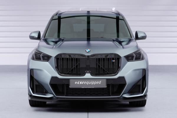 CSR Frontspoiler | Cup-Spoilerlippe mit ABE für BMW X1 U11 M-Paket CSL777-S strukturiert schwarz matt (keine Lackierung erforderlich)