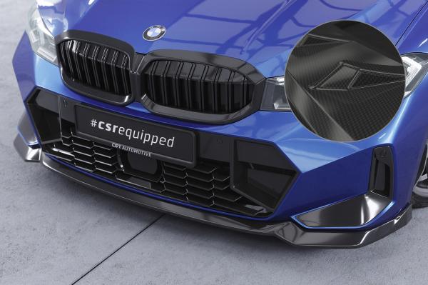 CSR Frontspoiler | Cup-Spoilerlippe mit ABE für BMW 3er G20 / G21 CSL778-C Carbon Look Hochglanz (keine Lackierung erforderlich)