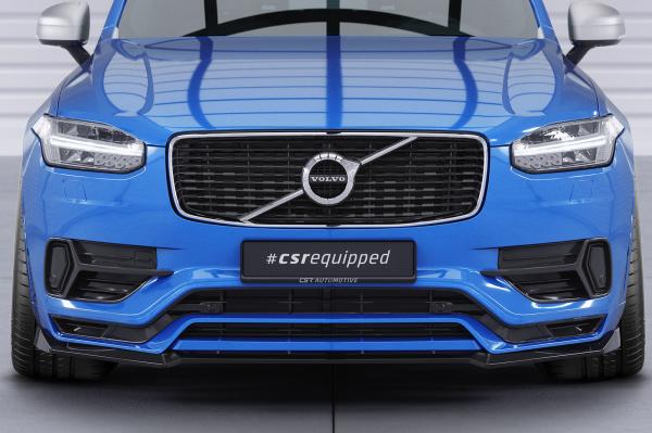 CSR Frontspoiler | Cup-Spoilerlippe mit ABE für Volvo XC90 (2.Gen) R-Design CSL780-S strukturiert schwarz matt (keine Lackierung erforderlich)