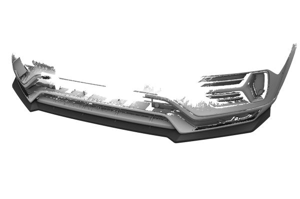 CSR Frontspoiler | Cup-Spoilerlippe mit ABE für Volvo XC90 (2.Gen) R-Design CSL780-S strukturiert schwarz matt (keine Lackierung erforderlich)