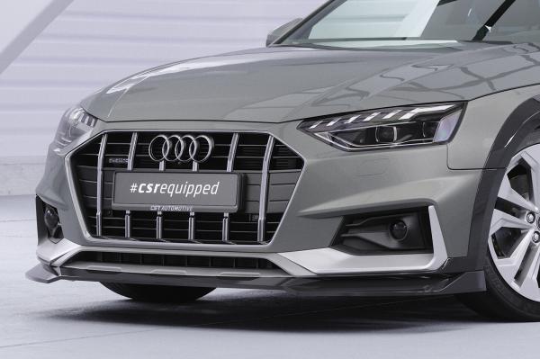 CSR Frontspoiler | Cup-Spoilerlippe mit ABE für Audi A4 B9 (Typ 8W) Allroad CSL783-C Carbon Look Hochglanz (keine Lackierung erforderlich)