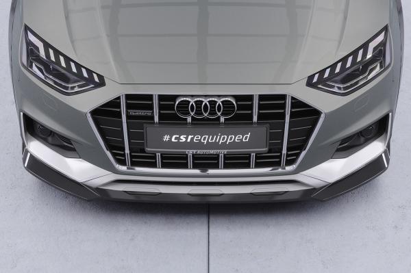 CSR Frontspoiler | Cup-Spoilerlippe mit ABE für Audi A4 B9 (Typ 8W) Allroad CSL783-C Carbon Look Hochglanz (keine Lackierung erforderlich)
