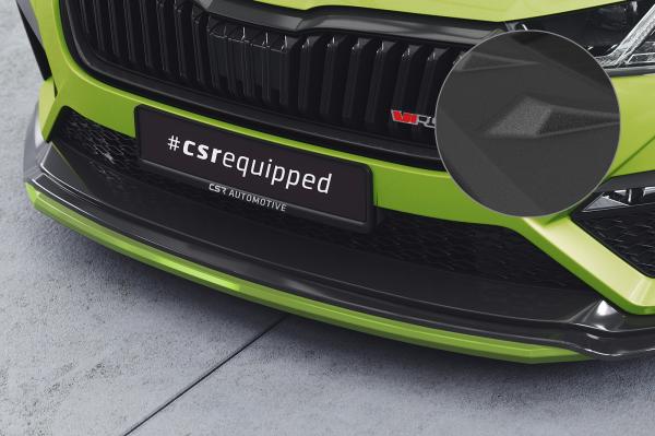 CSR Frontspoiler | Cup-Spoilerlippe mit ABE für Skoda Octavia 4 RS CSL784-S strukturiert schwarz matt (keine Lackierung erforderlich)