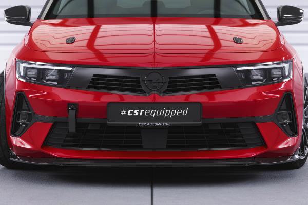 CSR Frontspoiler | Cup-Spoilerlippe mit ABE für Opel Astra L CSL785-G Glossy schwarz Hochglanz (keine Lackierung erforderlich)