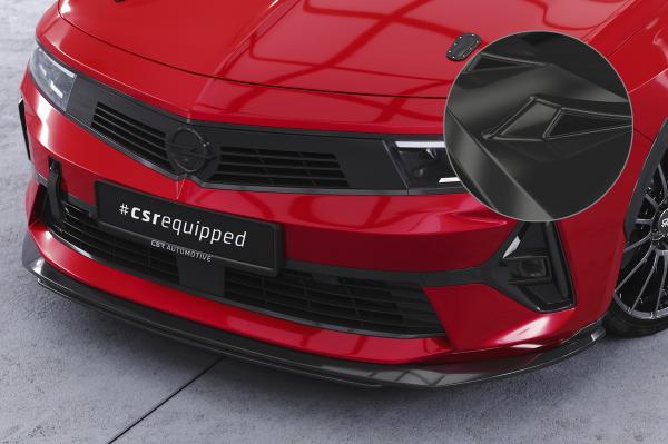 CSR Frontspoiler | Cup-Spoilerlippe mit ABE für Opel Astra L CSL785-G Glossy schwarz Hochglanz (keine Lackierung erforderlich)