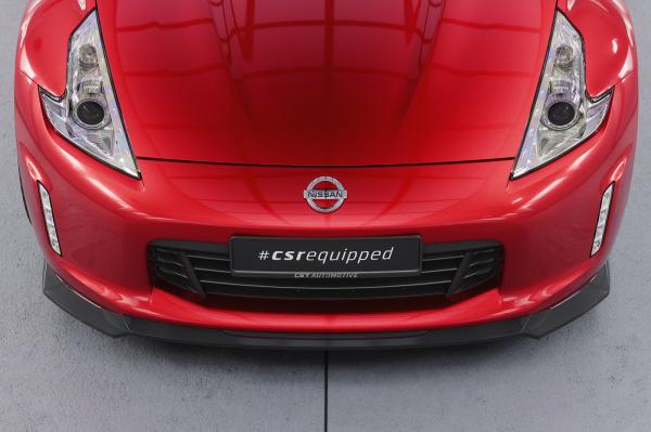 CSR Frontspoiler | Cup-Spoilerlippe mit ABE für Nissan 370Z (Z34) CSL788-S strukturiert schwarz matt (keine Lackierung erforderlich)