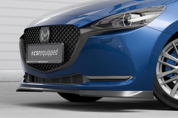 CSR Frontspoiler | Cup-Spoilerlippe mit ABE für Mazda 2 (Typ DJ) CSL789-C Carbon Look Hochglanz (keine Lackierung erforderlich)