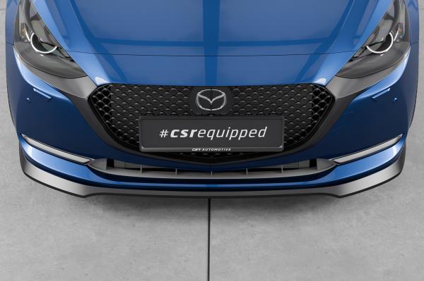 CSR Frontspoiler | Cup-Spoilerlippe mit ABE für Mazda 2 (Typ DJ) CSL789-C Carbon Look Hochglanz (keine Lackierung erforderlich)