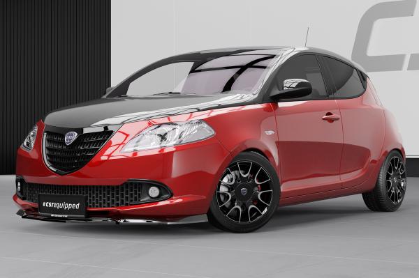 CSR Frontspoiler | Cup-Spoilerlippe mit ABE für Lancia Ypsilon (846) CSL792-G Glossy schwarz Hochglanz (keine Lackierung erforderlich)