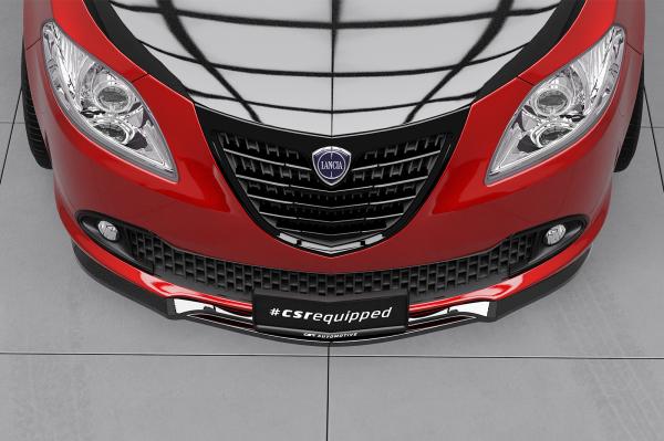 CSR Frontspoiler | Cup-Spoilerlippe mit ABE für Lancia Ypsilon (846) CSL792-G Glossy schwarz Hochglanz (keine Lackierung erforderlich)