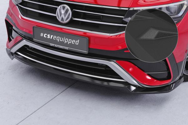 CSR Frontspoiler | Cup-Spoilerlippe mit ABE für VW Tiguan 2 (Typ AD) Allspace CSL793-S strukturiert schwarz matt (keine Lackierung erforderlich)