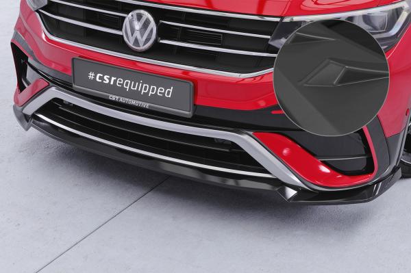 CSR Frontspoiler | Cup-Spoilerlippe mit ABE für VW Tiguan 2 (Typ AD) Allspace CSL793-L Lackierung erforderlich (unlackiert roh)