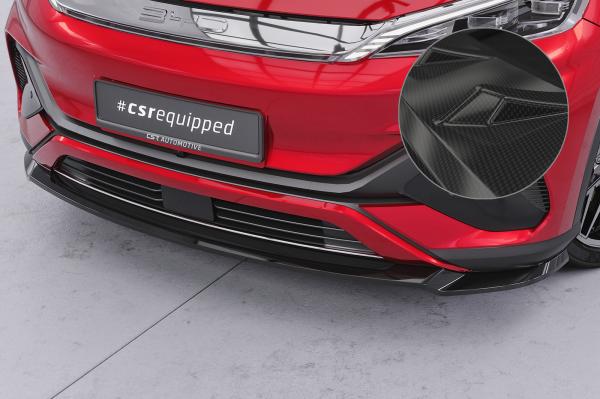 CSR Frontspoiler | Cup-Spoilerlippe mit ABE für BYD Atto 3 CSL794-C Carbon Look Hochglanz (keine Lackierung erforderlich)