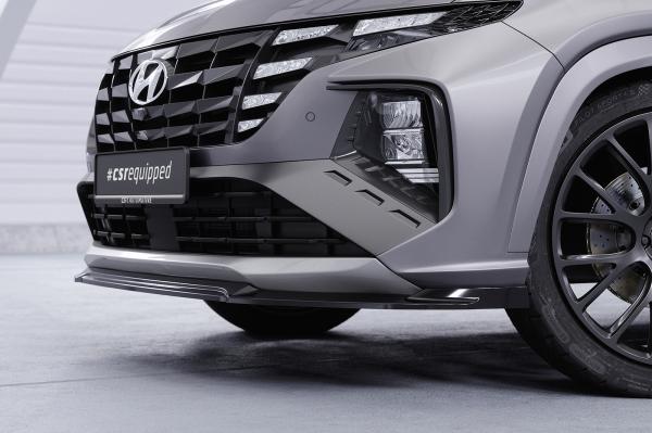 CSR Frontspoiler | Cup-Spoilerlippe mit ABE für Hyundai Tucson 4 (NX4) N-Line CSL795-G Glossy schwarz Hochglanz (keine Lackierung erforderlich)