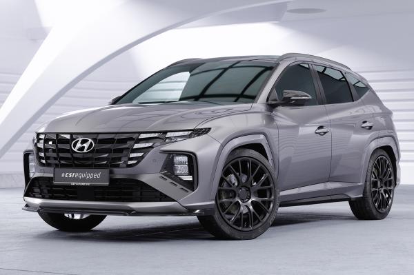 CSR Frontspoiler | Cup-Spoilerlippe mit ABE für Hyundai Tucson 4 (NX4) N-Line CSL795-G Glossy schwarz Hochglanz (keine Lackierung erforderlich)