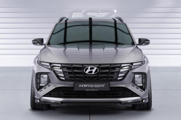 CSR Frontspoiler | Cup-Spoilerlippe mit ABE für Hyundai Tucson 4 (NX4) N-Line CSL795-G Glossy schwarz Hochglanz (keine Lackierung erforderlich)