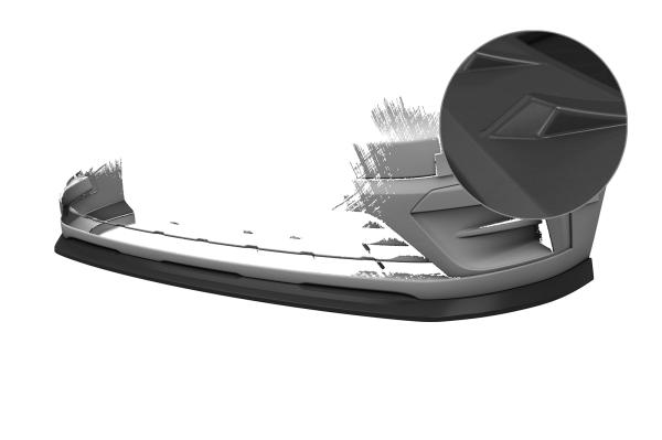 CSR Frontspoiler | Cup-Spoilerlippe mit ABE für Renault Trafic III CSL797-L Lackierung erforderlich (unlackiert roh)