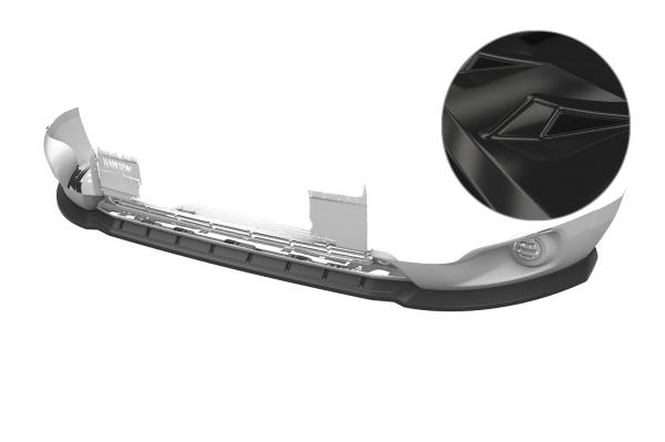 CSR Frontspoiler | Cup-Spoilerlippe mit ABE für Peugeot Boxer 2 (Typ 250) CSL799-G Glossy schwarz Hochglanz (keine Lackierung erforderlich)