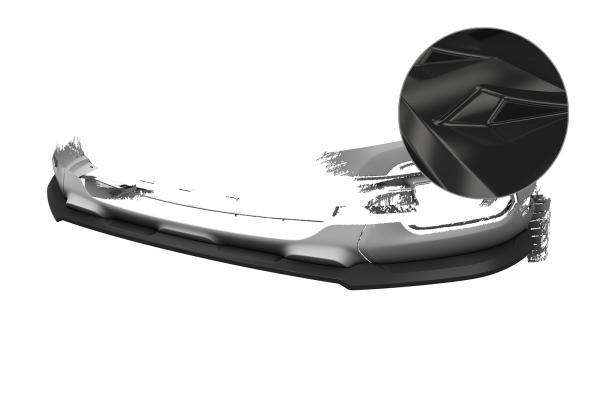 CSR Frontspoiler | Cup-Spoilerlippe mit ABE für Renault Captur 1  CSL802-G Glossy schwarz Hochglanz (keine Lackierung erforderlich)