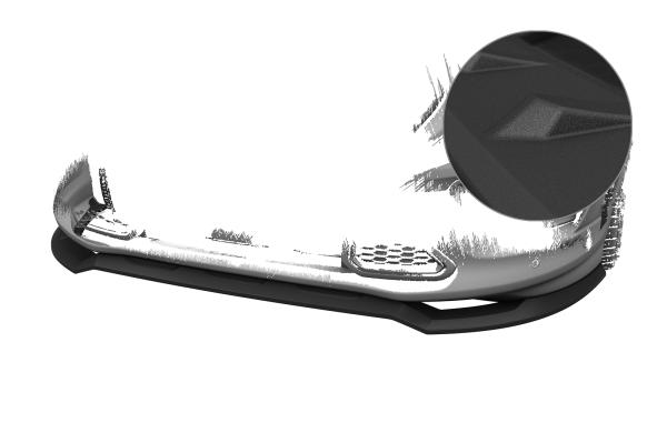 CSR Frontspoiler | Cup-Spoilerlippe mit ABE für Ford Transit Custom / Tourneo Custom Sport CSL803-S strukturiert schwarz matt (keine Lackierung erforderlich)