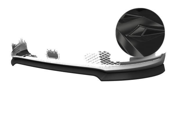 CSR Frontspoiler | Cup-Spoilerlippe mit ABE für Mercedes Benz T-Klasse / Citan (W420) CSL804-G Glossy schwarz Hochglanz (keine Lackierung erforderlich)