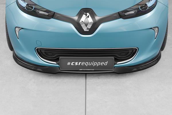 CSR Frontspoiler | Cup-Spoilerlippe mit ABE für Renault Zoe CSL806-S strukturiert schwarz matt (keine Lackierung erforderlich)