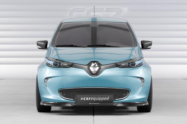 CSR Frontspoiler | Cup-Spoilerlippe mit ABE für Renault Zoe CSL806-S strukturiert schwarz matt (keine Lackierung erforderlich)