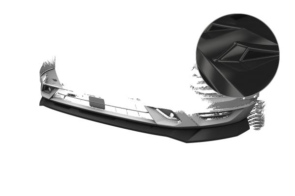 CSR Frontspoiler | Cup-Spoilerlippe mit ABE für Seat Ateca (Typ 5FP, KH7) FR CSL808-G Glossy schwarz Hochglanz (keine Lackierung erforderlich)