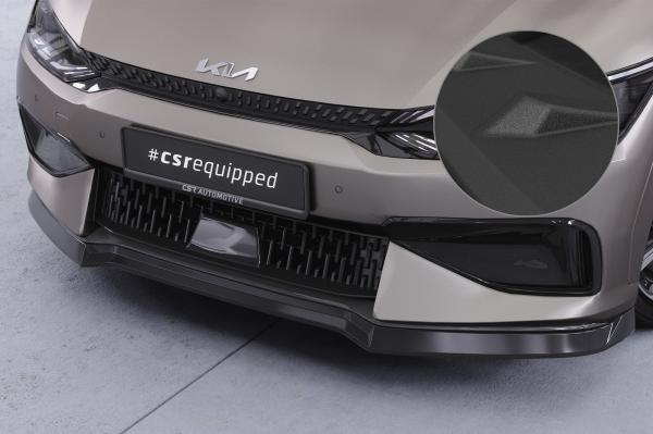 CSR Frontspoiler | Cup-Spoilerlippe mit ABE für Kia EV6 GT / GT-Line CSL814-S strukturiert schwarz matt (keine Lackierung erforderlich)