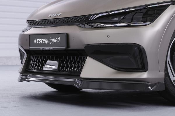CSR Frontspoiler | Cup-Spoilerlippe mit ABE für Kia EV6 GT / GT-Line CSL814-S strukturiert schwarz matt (keine Lackierung erforderlich)
