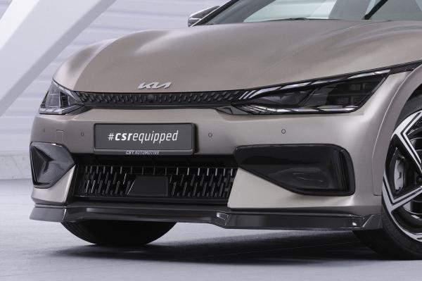 CSR Frontspoiler | Cup-Spoilerlippe mit ABE für Kia EV6 GT / GT-Line CSL814-S strukturiert schwarz matt (keine Lackierung erforderlich)