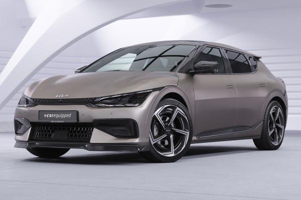 CSR Frontspoiler | Cup-Spoilerlippe mit ABE für Kia EV6 GT / GT-Line CSL814-S strukturiert schwarz matt (keine Lackierung erforderlich)