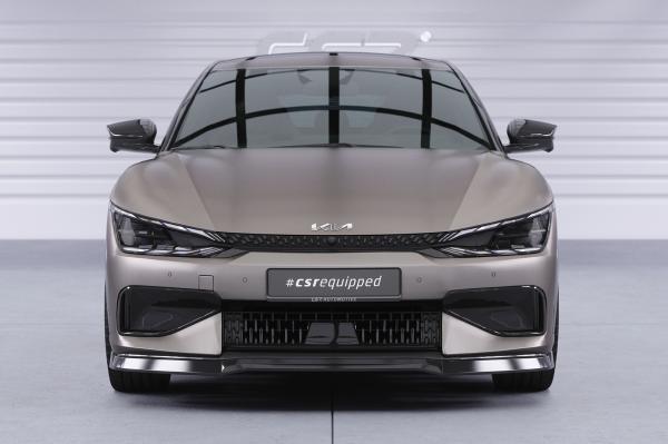 CSR Frontspoiler | Cup-Spoilerlippe mit ABE für Kia EV6 GT / GT-Line CSL814-S strukturiert schwarz matt (keine Lackierung erforderlich)