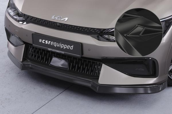 CSR Frontspoiler | Cup-Spoilerlippe mit ABE für Kia EV6 GT / GT-Line CSL814-G Glossy schwarz Hochglanz (keine Lackierung erforderlich)