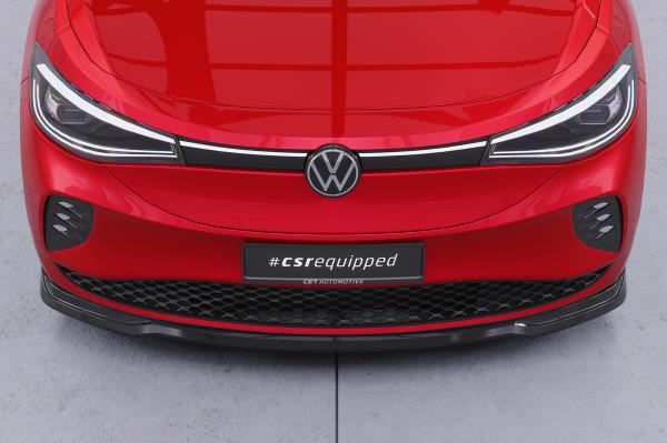 CSR Frontspoiler | Cup-Spoilerlippe mit ABE für VW ID.5 GTX CSL815-C Carbon Look Hochglanz (keine Lackierung erforderlich)