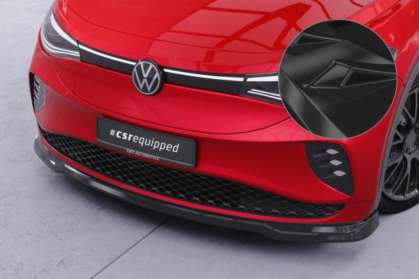 CSR Frontspoiler | Cup-Spoilerlippe mit ABE für VW ID.5 GTX CSL815-G Glossy schwarz Hochglanz (keine Lackierung erforderlich)