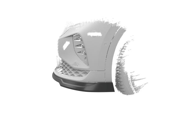 CSR Frontspoiler | Cup-Spoilerlippe mit ABE für VW ID.5 GTX CSL815-C Carbon Look Hochglanz (keine Lackierung erforderlich)