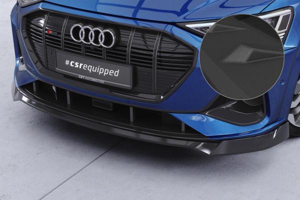 CSR Frontspoiler | Cup-Spoilerlippe mit ABE für Audi e-tron GE CSL817-S strukturiert schwarz matt (keine Lackierung erforderlich)