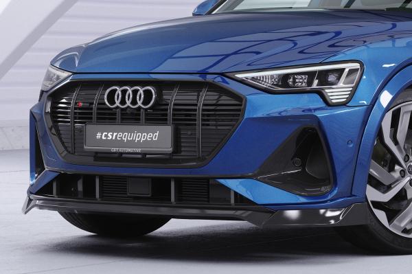 CSR Frontspoiler | Cup-Spoilerlippe mit ABE für Audi e-tron GE CSL817-G Glossy schwarz Hochglanz (keine Lackierung erforderlich)